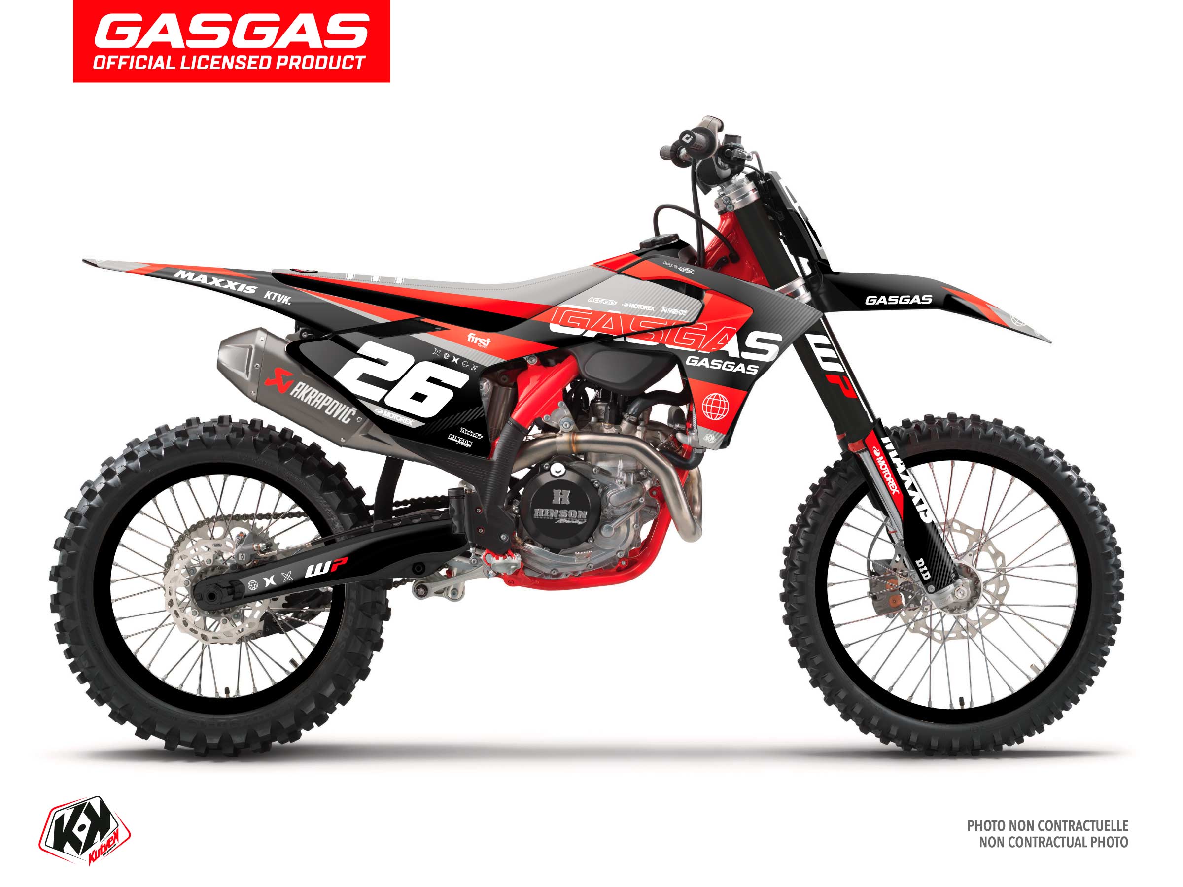 Gasgas Mc 125 Dirt Bike Kanyon Graphic Kit Black