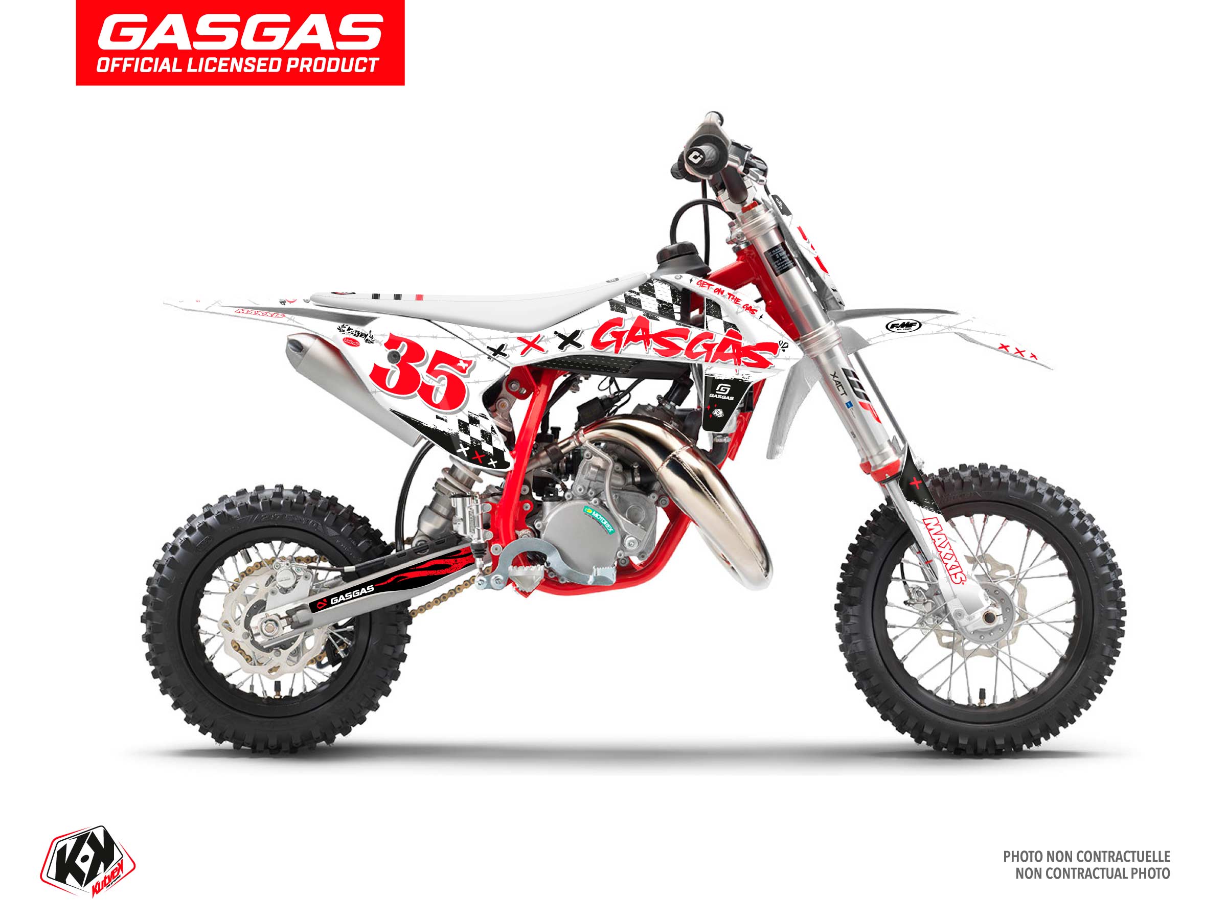 KIT DÉCO MOTOCROSS KARTEL GASGAS MC 50 BLANC