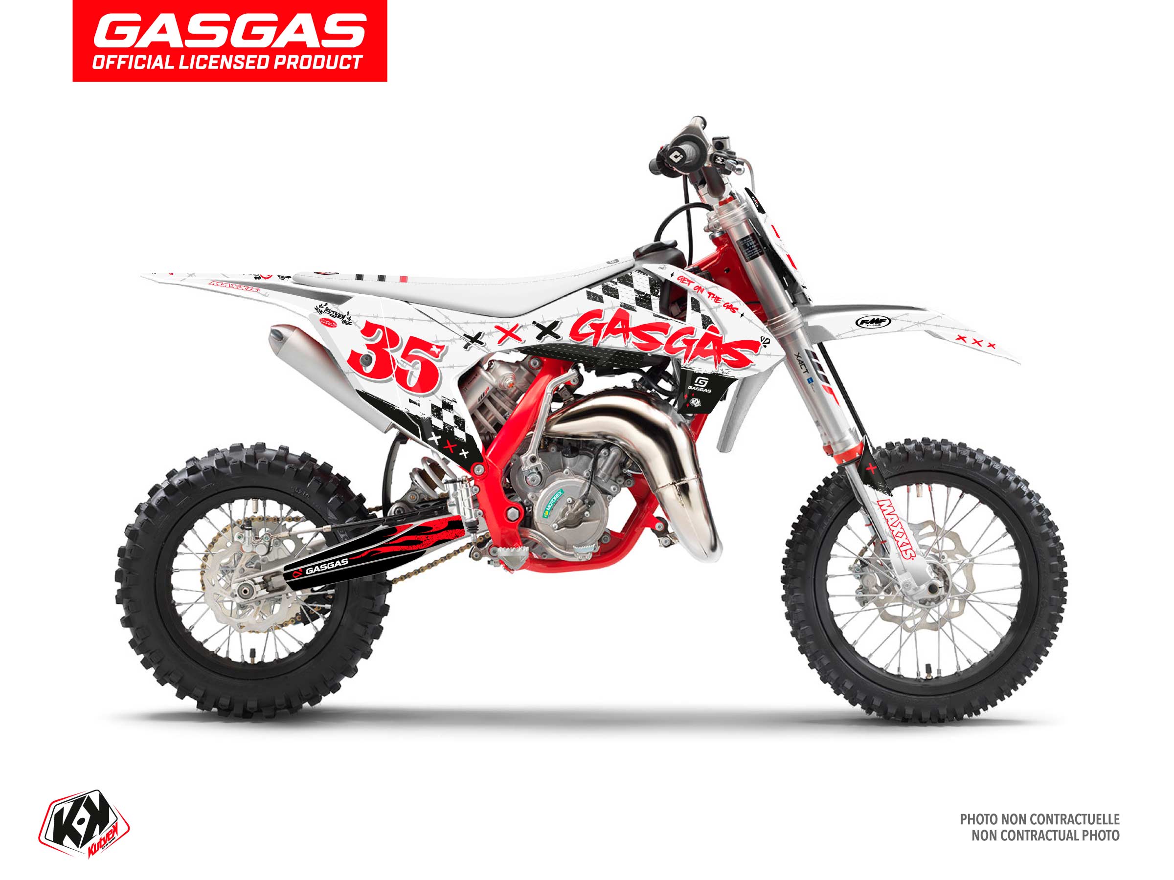 KIT DÉCO MOTOCROSS KARTEL GASGAS MC 65 BLANC