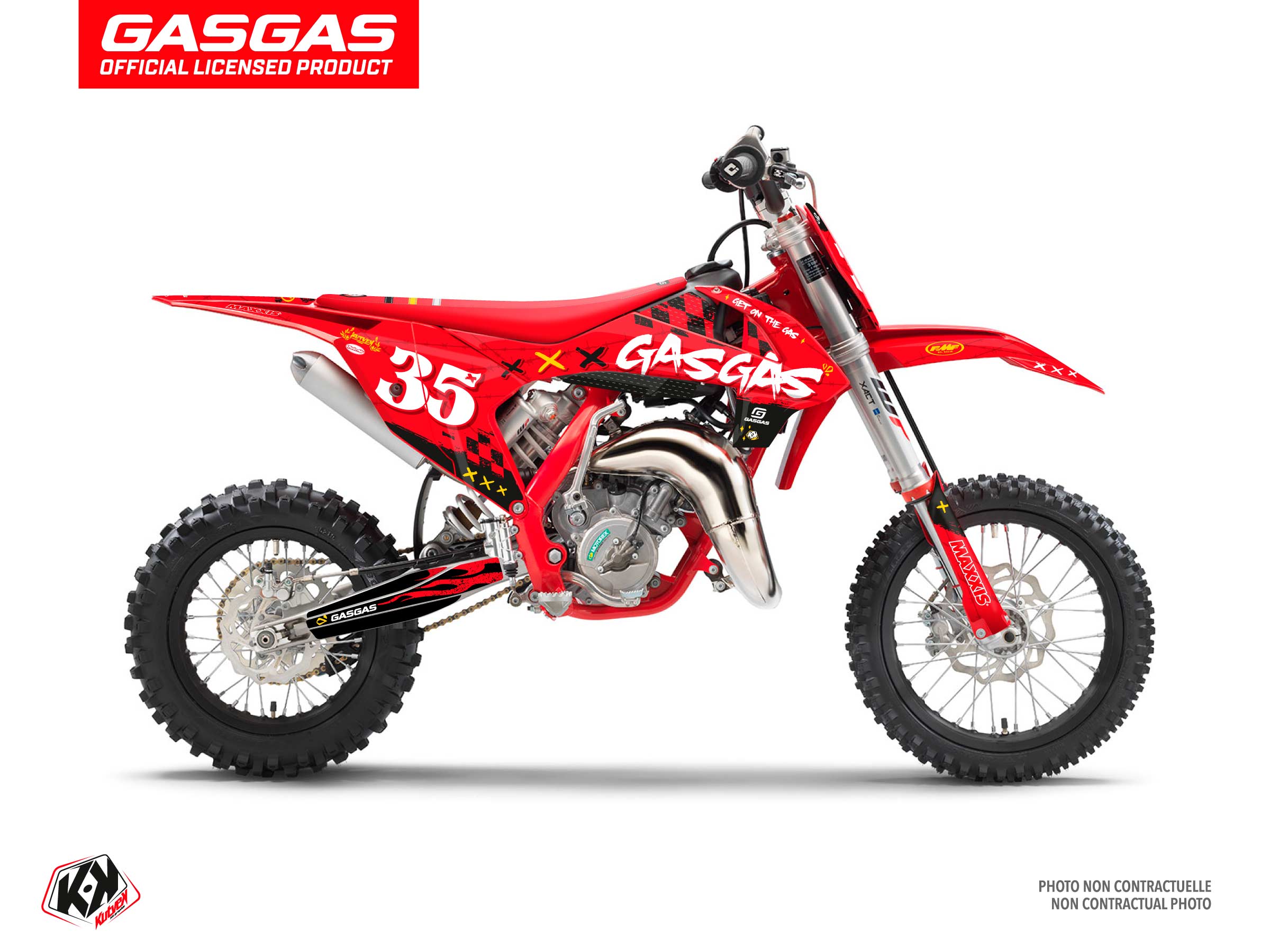 KIT DÉCO MOTOCROSS KARTEL GASGAS MC 65 ROUGE