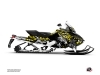 Skidoo REV XP Snowmobile Keen Graphic Kit Grey Yellow