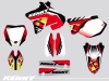 Yamaha 250 YZ Dirt Bike Kenny Graphic Kit Red
