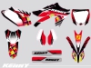 Yamaha 250 YZF Dirt Bike Kenny Graphic Kit Red