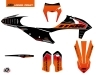 Kit Déco Moto Cross Keystone KTM EXC-EXCF Noir