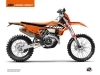 Kit Déco Moto Cross Keystone KTM EXC-EXCF Orange