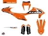 Kit Déco Moto Cross Keystone KTM EXC-EXCF Orange