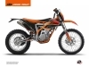 KTM 350 FREERIDE Dirt Bike Keystone Graphic Kit Black