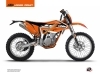 Kit Déco Moto Cross Keystone KTM 350 FREERIDE Orange