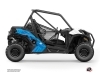 Can Am Maverick Trail UTV Kinetik Graphic Kit White Blue