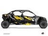 Can Am Maverick X3 MAX UTV Kliff Graphic Kit yellow