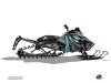 Arctic Cat Pro Climb Snowmobile Klimb Graphic Kit Cyan