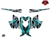 Arctic Cat Pro Climb Snowmobile Klimb Graphic Kit Cyan