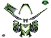 Skidoo REV XM Snowmobile Klimb Graphic Kit Green