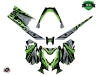 Skidoo REV XM Snowmobile Klimb Graphic Kit Green