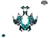 Skidoo REV XP Snowmobile Klimb Graphic Kit Cyan