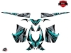 Arctic Cat Thundercat Snowmobile Klimb Graphic Kit Cyan