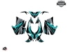 Arctic Cat Thundercat Snowmobile Klimb Graphic Kit Cyan