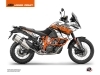 KTM 1090 Adventure R Street Bike Kombat Graphic Kit Grey Orange