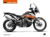 Kit Déco Moto Kombat KTM 790 Adventure Gris Orange