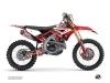 Honda 450 CRF Dirt Bike Kondor Graphic Kit Red