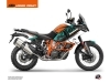 Kit Déco Moto Kontrol KTM 1090 Adventure R Orange Blanc