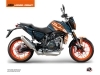 Kit Déco Moto Krav KTM Duke 690 Orange Bleu