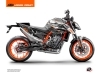 KTM Duke 890 Street Bike Krav Graphic Kit White Black