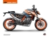 Kit Déco Moto Krav KTM Duke 890 R Orange Bleu