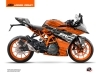 Kit Déco Moto Krav KTM 390 RC Noir Orange