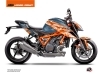 Kit Déco Moto Krav KTM Super Duke 1290 R Orange Bleu