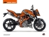 KTM Super Duke 990 R Street Bike Krav Graphic Kit Black Orange