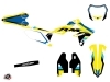 Suzuki 250 RMZ Dirt Bike Label Graphic Kit Blue