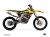 Suzuki 250 RMZ Dirt Bike Label Graphic Kit Black