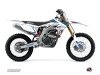 Suzuki 250 RMZ Dirt Bike Label Graphic Kit White