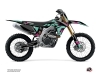 Suzuki 450 RMZ Dirt Bike Label Graphic Kit Turquoise