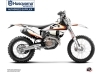 Husqvarna 350 FE Dirt Bike Legacy Graphic Kit Black Yellow