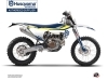 Husqvarna 350 FE Dirt Bike Legend Graphic Kit Blue