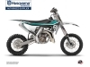 Kit Déco Moto Cross Legend Husqvarna TC 65 Turquoise