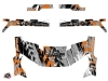 Polaris Ranger Crew UTV Lifter Graphic Kit Orange