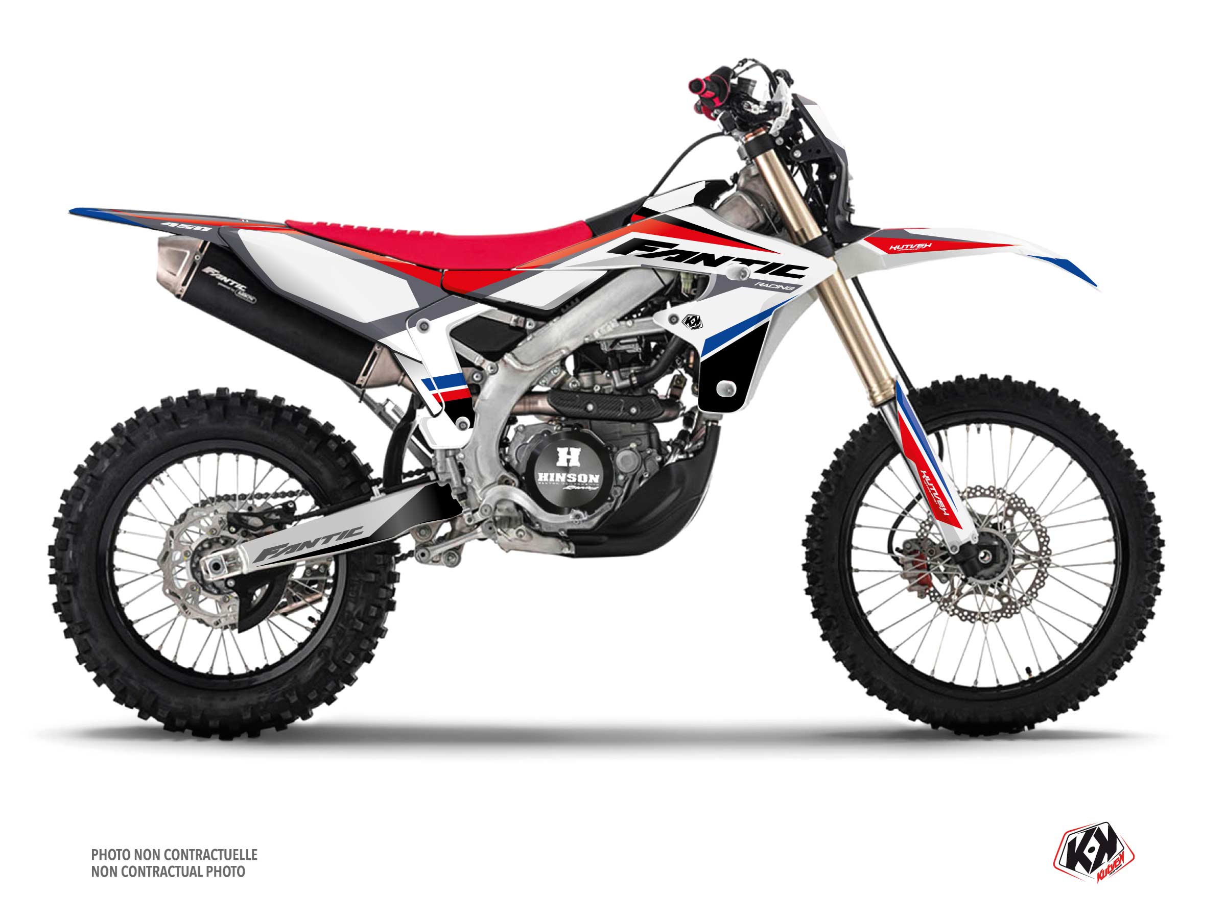 Fantic Xef 450 Dirt Bike Mantova Graphic Kit Blue