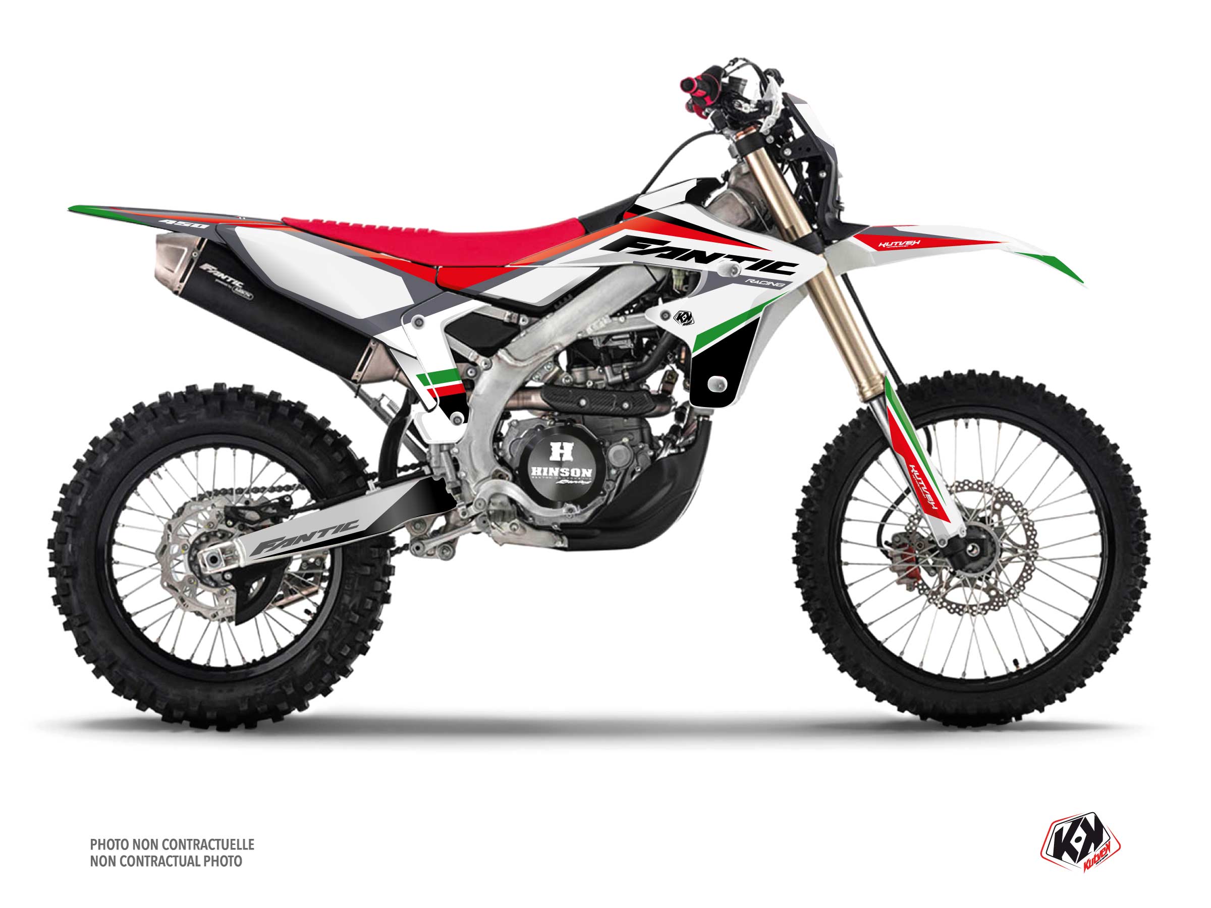 Kit Déco Motocross Mantova Fantic Xef 450 Vert