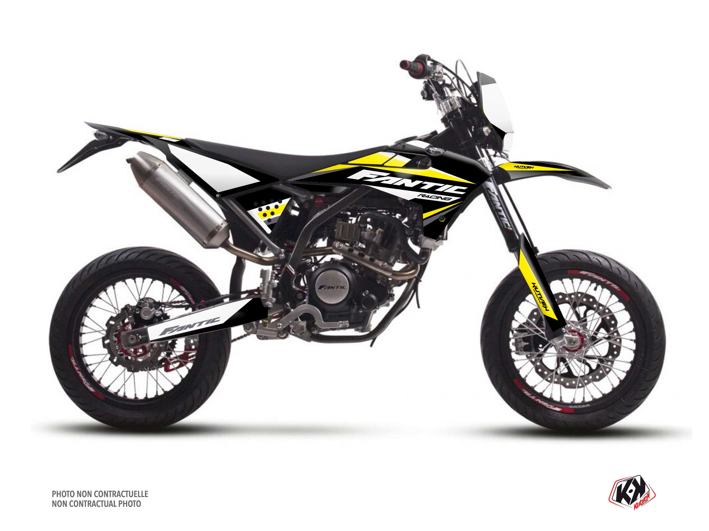 Kit Déco Motocross Inkline Fantic Xmf 125 Jaune