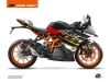 Kit Déco Moto Mass KTM 390 RC Noir Jaune