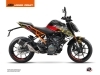 KTM Duke 125 Street Bike Mass Graphic Kit Black Yellow