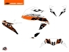 KTM Duke 390 Street Bike Mass Graphic Kit Orange