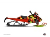Skidoo REV-XP Snowmobile Metrik Graphic Kit Neon Red