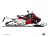 Polaris RMK Snowmobile Metrik Graphic Kit Red Grey