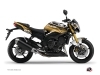 Yamaha FZ 8 Street Bike Mission Graphic Kit Brown