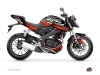 Yamaha MT 125 Street Bike Mission Graphic Kit Black Red