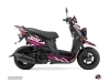 Yamaha BWS 50 - ZUMA 50F Scooter Mission Graphic Kit Black Pink